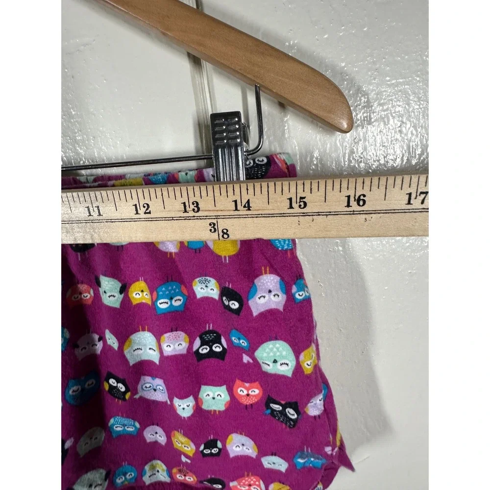 Secret Treasures Pajama Shorts Womens S Purple Lolita Owl Print Cotton TZ3954TBJ